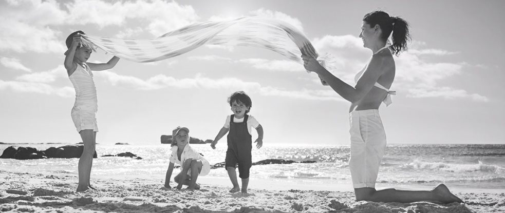 Children playing in the sand